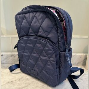 Vera Bradley Small Backpack Quilted Navy! Like new! Never used.